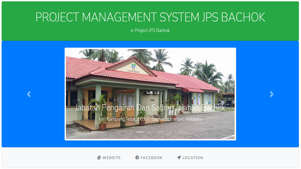 Sistem Pengurusan Projek JPS Bachok thumbnail